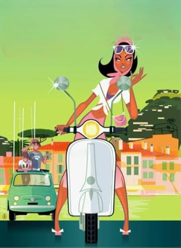 1000 Stück, Retro City Travel, Art Jigsaw, Erwachsene Spielzeug Stressabbau Spiel Posters, Memory Spiels for The Ältere BE89KA von WDZFF