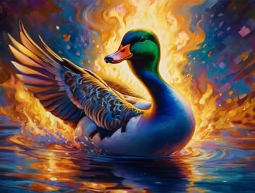 1000 Stück Puzzle, Animal Ducks, Colorful Abstract Jigsaw, Memory Spiels for Erwachsene Familie Educational Spielzeug Posters BE83KA 1000 Stück Puzzle, Animal Ducks, Colorful Abstract Jigsaw, Memory Spiels for Erwachsene Familie Educational Spielzeug Posters BE83KA von WDZFF