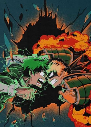 1000 Stück Puzzle - Japanese Animes My Heross Academias Plakat - Spiele Zur Stressreduzierung Für Familien - Lernspielzeug Für Kinder - Lustiges Puzzle-Spielzeug Für Erwachsene - Zy121Ps von WDZFF