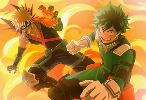 1000 Stück Puzzle - Japanese Animes My Heross Academias Plakat - Spiele Zur Stressreduzierung Für Familien - Lernspielzeug Für Kinder - Lustiges Puzzle-Spielzeug Für Erwachsene - Zy123Ps von WDZFF