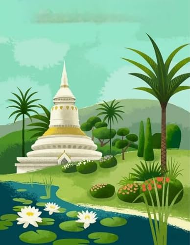 1000 Stück Rätsel, Thailands Travel, Colourful Abstract Jigsaw, Fun Spiel Toy Educational Spiel for Erwachsene Posters BE33KA von WDZFF