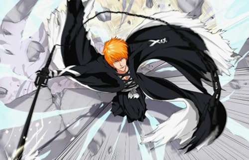 1000 Teile ，Stressabbau-Spielzeug Für Erwachsene ，Classic Japanese Anime Bleachs Kurosaki.Ichigo Posters ， Lernspielzeug Für Kinder - Zp89Aw von WDZFF