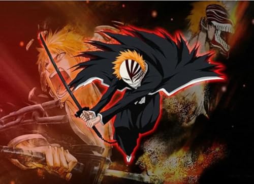 1000 Teile ，Stressabbau-Spielzeug Für Erwachsene ，Classic Japanese Anime Bleachs Kurosaki.Ichigo Posters ， Lernspielzeug Für Kinder - Zp91Aw von WDZFF