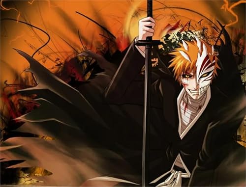 1000 Teile ，Stressabbau-Spielzeug Für Erwachsene ，Classic Japanese Anime Bleachs Kurosaki.Ichigo Posters ， Lernspielzeug Für Kinder - Zp92Aw von WDZFF