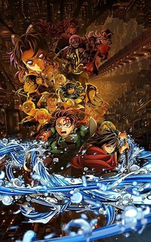 1000 Teile - Japanese Animes Demons Tanjirou Nezuko Plakat - Buntes Unregelmäßiges Puzzles - Lernspielzeug Für Kinder - Erwachsene Personalisierte Herausforderung Spielzeug - Zy231Ps von WDZFF