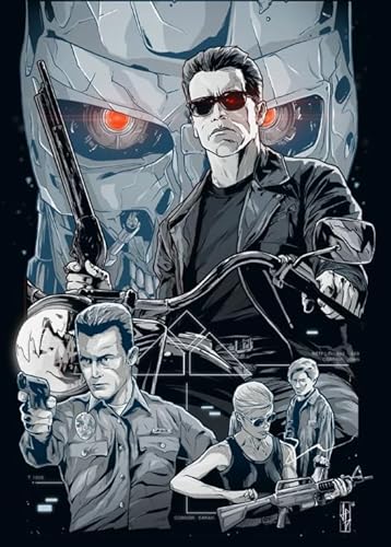 1000 Teile Puzzle ，Classic Film Terminators Posters ，Spiele Zur Stressreduktion In Der Familie - Zp72Aw von WDZFF