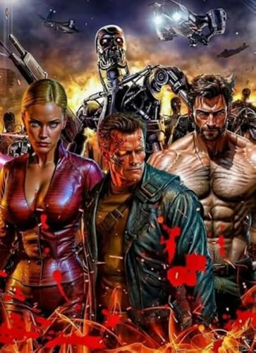 1000 Teile Puzzle ，Classic Film Terminators Posters ，Spiele Zur Stressreduktion In Der Familie - Zp77Aw von WDZFF