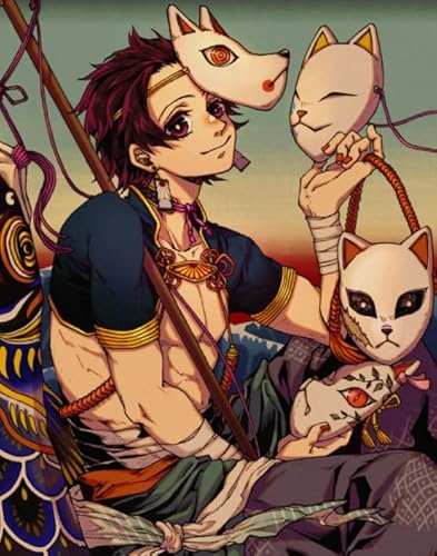 1000 Teile Puzzle ，Classic Japanese Animes Demons Tanjirou ，Für Lernspielzeug Für Kinder,Familien Spiele Für Erwachsene - Zp108Aw von WDZFF