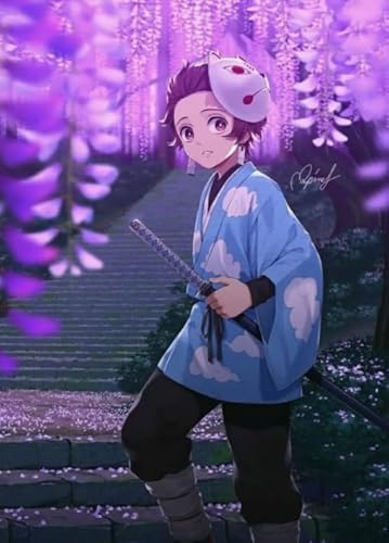 1000 Teile Puzzle ，Classic Japanese Animes Demons Tanjirou ，Für Lernspielzeug Für Kinder,Familien Spiele Für Erwachsene - Zp112Aw von WDZFF