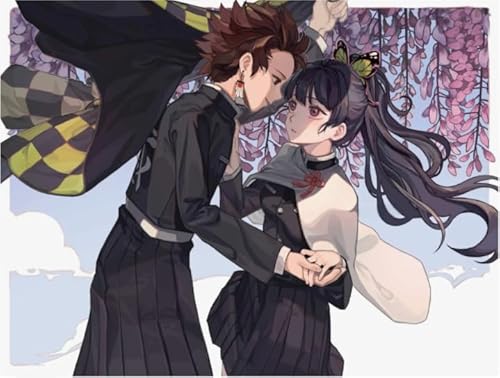 1000 Teile Puzzle ，Classic Japanese Animes Demons Tanjirou ，Für Lernspielzeug Für Kinder,Familien Spiele Für Erwachsene - Zp114Aw von WDZFF