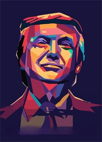 1000 Teile Puzzle ，Trumps Abstrakt Kunst Plakats, Bunte Und Schwierige Puzzles, Spiele Zur Stressreduzierung Für Familien,Ältere Menschen Gedächtnis Kognition Spiele - Zy269Ps von WDZFF