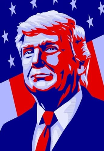 1000 Teile Puzzle ，Trumps Abstrakt Kunst Plakats, Bunte Und Schwierige Puzzles, Spiele Zur Stressreduzierung Für Familien,Ältere Menschen Gedächtnis Kognition Spiele - Zy271Ps von WDZFF