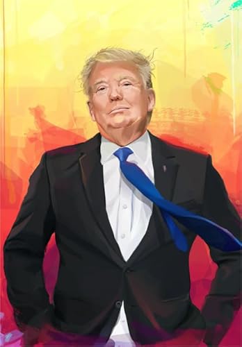 1000 Teile Puzzle ，Trumps Abstrakt Kunst Plakats, Bunte Und Schwierige Puzzles, Spiele Zur Stressreduzierung Für Familien,Ältere Menschen Gedächtnis Kognition Spiele - Zy272Ps von WDZFF