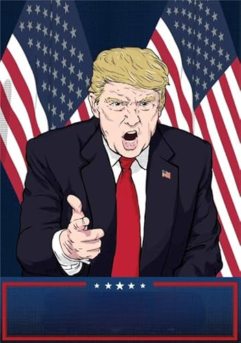 1000 Teile Puzzle ，Trumps Abstrakt Kunst Plakats, Bunte Und Schwierige Puzzles, Spiele Zur Stressreduzierung Für Familien,Ältere Menschen Gedächtnis Kognition Spiele - Zy273Ps von WDZFF
