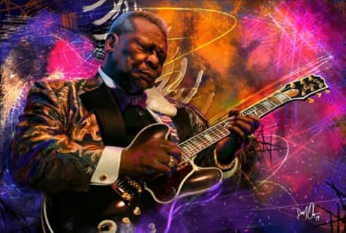 1000 Teile Puzzle - American Singers B. King - Für Spielzeug Für Erwachsene Lernspiele Poster - Colour Puzzle - Zp358Aw von WDZFF