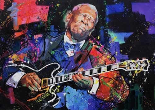1000 Teile Puzzle - American Singers B. King - Für Spielzeug Für Erwachsene Lernspiele Poster - Colour Puzzle - Zp360Aw von WDZFF