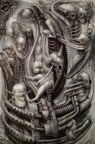 1000 Teile Puzzles,H.R.Giger Surreal Painting,Abstract Puzzles,Für Memory-Spiele Für Adults,Lernspielzeug Für Familien Fw295Zw von WDZFF