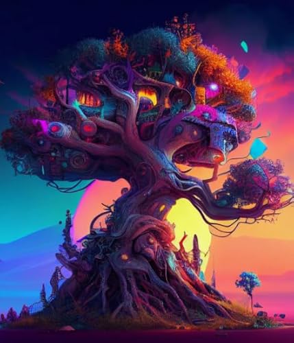 Abstract Treess Art Posters,Puzzles 1000 Teile,Colourful,Erwachsene Puzzle Challenge Spiel,Elderly Memory Cognition Games Kq35Zy Abstract Treess Art Posters,Puzzles 1000 Teile,Colourful,Erwachsene Puzzle Challenge Spiel,Elderly Memory Cognition Games Kq35Zy von WDZFF