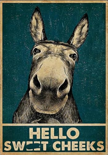 Animal Donkeys Bilds Plakats,1000 Teile Puzzle,Retro Abstract Art Puzzles,Memory-Spiele Für Adults,Familie Stress Relief Spielzeug Fw426Zw von WDZFF