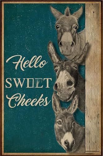 Animal Donkeys Bilds Plakats,1000 Teile Puzzle,Retro Abstract Art Puzzles,Memory-Spiele Für Adults,Familie Stress Relief Spielzeug Fw427Zw von WDZFF