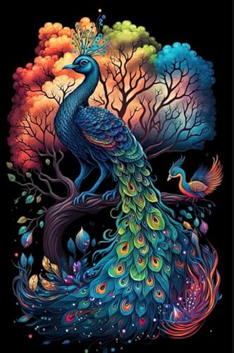 Animal Peacockss Painting ，Puzzles 1000 Teile ，Buntes Puzzle ，Gedächtnis-Challenge-Spiele Für Erwachsene ，Spielzeug Zur Stressbewältigung Für Familien - Zp265Aw von WDZFF