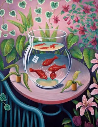 Art Fishes Paintings,Puzzles 1000 Teile,Familien Spiele Zur Stressreduzierung,Erwachsene Rätsel Herausforderung Ältere Gedächtnis Kognition Spiel Kq47Zy von WDZFF