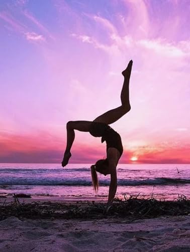 Beach Yogass Meditations Posters ，Für Lernspielzeug Für Erwachsene ，1000 Teile Unregelmäßige Puzzles ，Gedächtnis Spiel Für Senioren - Zp257Aw von WDZFF