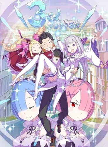 Buntes Unregelmäßiges Puzzle,Otherworldly Life from Scratch Natsuki,Für Kinder Spielzeug Lernspiele Plakat,Erwachsene Spaß Herausfürderung Spielzeug,1000 Teile Puzzle Fw14Zw von WDZFF
