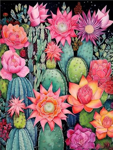 Cactis Art Plant Plakat Bilder - Für Personalisiertes Puzzle-Spielzeug Für Kinder Und Erwachsene - Wand Kunst Dekoration - 1000 Teile Puzzle - Erwachsene Spaß Herausfürderung Spielzeug Kq388Zp von WDZFF