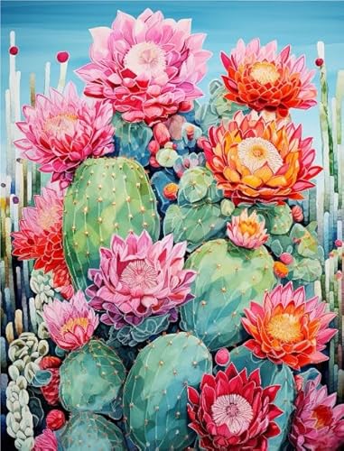 Cactis Art Plant Plakat Bilder - Für Personalisiertes Puzzle-Spielzeug Für Kinder Und Erwachsene - Wand Kunst Dekoration - 1000 Teile Puzzle - Erwachsene Spaß Herausfürderung Spielzeug Kq389Zp von WDZFF