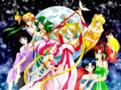 Classic Japanese Anime Sailors Moonss Posters ，1000 Teile Puzzle ，Für Dekompressions Spiel Für Erwachsene ，Gedächtnis- Und Kognitions Spiele ，Home Decor - Zp78Aw von WDZFF
