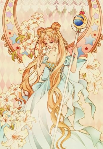 Classic Japanese Anime Sailors Moonss Posters ，1000 Teile Puzzle ，Für Dekompressions Spiel Für Erwachsene ，Gedächtnis- Und Kognitions Spiele ，Home Decor - Zp79Aw von WDZFF