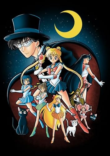 Classic Japanese Anime Sailors Moonss Posters ，1000 Teile Puzzle ，Für Dekompressions Spiel Für Erwachsene ，Gedächtnis- Und Kognitions Spiele ，Home Decor - Zp83Aw von WDZFF