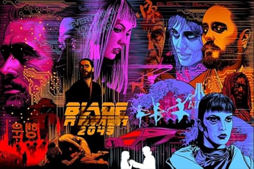 Colour Puzzle - 1000 Teile Puzzle - K Runnerss 2049 Movie Poster - Für Spielzeug Für Erwachsene Lernspiele Poster - Zp343Aw von WDZFF