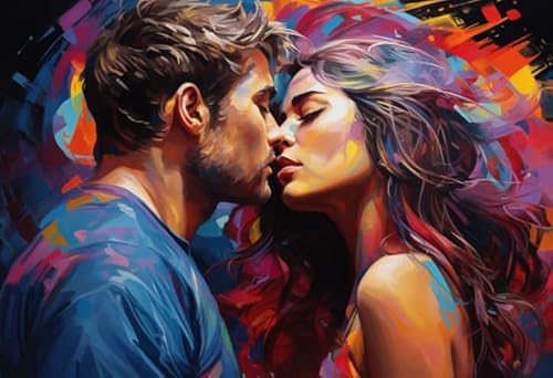 Dancings Art Pictures,Puzzles 1000 Teile,Wand Kunst Dekoration，Erwachsene Stressabbau Spiel Kunst Bild,Erwachsene Puzzle Challenge Spiel Kq294Zy von WDZFF