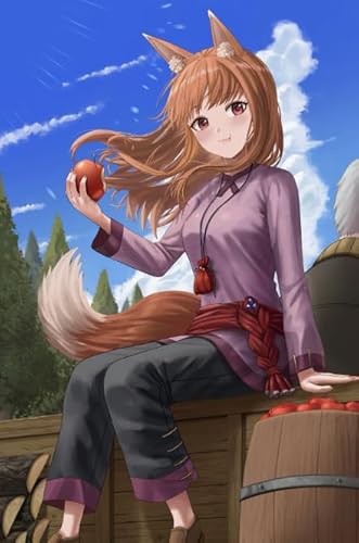 Japanese Animes Spicess and Wolfss,Puzzle 1000 Teile,Lernspielzeug Für Kinder,Erwachsene Puzzle Challenge Spiel Kq235Zy von WDZFF