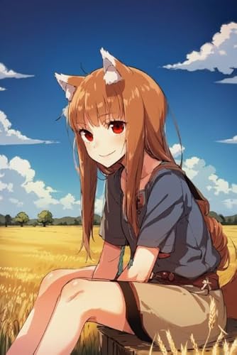 Japanese Animes Spicess and Wolfss,Puzzle 1000 Teile,Lernspielzeug Für Kinder,Erwachsene Puzzle Challenge Spiel Kq236Zy von WDZFF