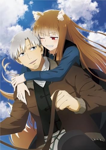 Japanese Animes Spicess and Wolfss,Puzzle 1000 Teile,Lernspielzeug Für Kinder,Erwachsene Puzzle Challenge Spiel Kq239Zy von WDZFF