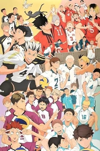 Puzzle 1000 Teile,Für Kinder Spielzeug Lernspiele Plakat,Japanese Animes Haikyuu,Puzzles Für Erwachsene Und Jugendliche Fw09Zw von WDZFF