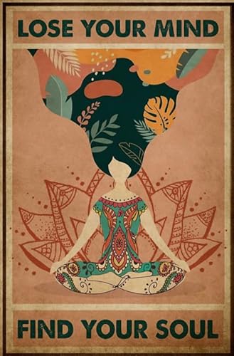 Puzzle 1000 Teile,Retro Yogass Meditations Plakats,Für Adult's Educational Toys,Memory-Spiele Für Adults，Home Decor Fw330Zw von WDZFF