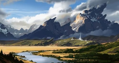 Puzzle 1000 Teile - Art Landscape Posters Puzzles - Colorful Art Poster - Erwachsene Puzzle Challenge Spiel - Elderly Memory Cognition Games Kq161Zy von WDZFF
