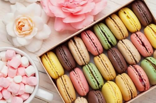 Puzzle Macarons Picture, Erwachsene Decompression Spiel Art Posters, 1000 Pcs, Colourful Jigsaw Puzzle, Memory Cognition Spiels BE41KA von WDZFF