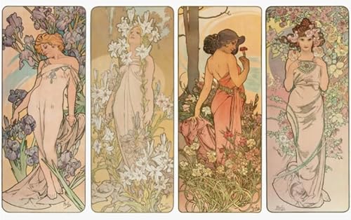 Puzzles 1000 Teile,Alphonse.Mucha Illustrations,Irregular Puzzles,Für Memory-Spiele Für Adults,Familie Stress Relief Spielzeug,Zimmer Dekoration Fw249Zw von WDZFF