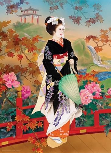 Puzzles 1000 Teile,Japanese Womans Geishas,Buntes Puzzles,Für Memory Challenge Spiele Für Adults,Familie Stress Relief Spielzeug Fw315Zw von WDZFF