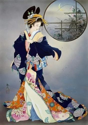 Puzzles 1000 Teile,Japanese Womans Geishas,Buntes Puzzles,Für Memory Challenge Spiele Für Adults,Familie Stress Relief Spielzeug Fw318Zw von WDZFF
