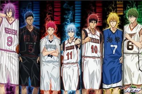 Puzzles 1000 Teile,Kuroko's Japanese Anime Poster,Colorful,Lernspielzeug Für Kinder,Erwachsene Puzzle Challenge Spiel Kq356Zy Puzzles 1000 Teile,Kuroko's Japanese Anime Poster,Colorful,Lernspielzeug Für Kinder,Erwachsene Puzzle Challenge Spiel Kq356Zy von WDZFF