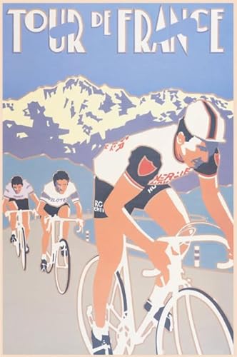 Puzzles 1000 Teile,Retro Cyclings Tours De Francess Plakats,Irregular Puzzles,Für Memory-Spiele Für Adults,Familie Stress Relief Spielzeug Fw302Zw von WDZFF