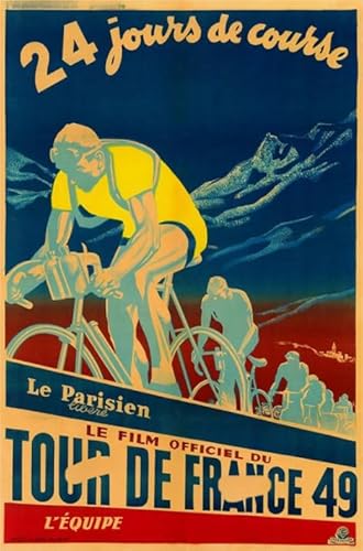 Puzzles 1000 Teile,Retro Cyclings Tours De Francess Plakats,Irregular Puzzles,Für Memory-Spiele Für Adults,Familie Stress Relief Spielzeug Fw305Zw von WDZFF