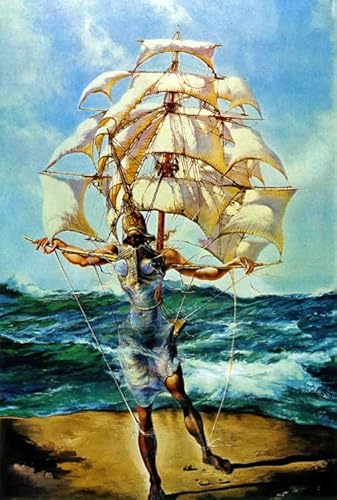 Puzzles 1000 Teile,Salvadors Abstract Painting,Irregular Puzzles,Memory-Spiele Für Adults,Familie Stress Relief Spielzeug Fw383Zw von WDZFF