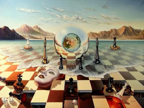 Puzzles 1000 Teile,Salvadors Abstract Painting,Irregular Puzzles,Memory-Spiele Für Adults,Familie Stress Relief Spielzeug Fw386Zw von WDZFF